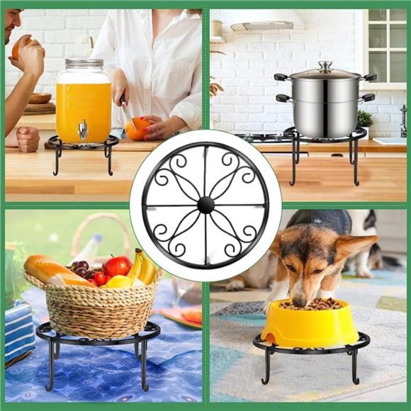 5 Pack Metal Stand for Outdoor Indoor Heavy Duty Flower Pot Stands for Plant - Picture 4 of 6